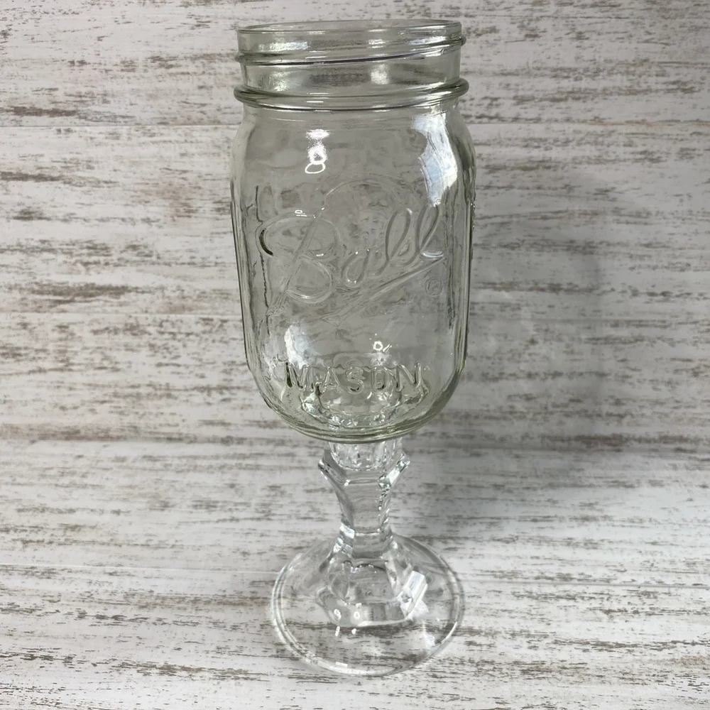 The Original Rednek Wine Glass Mason Jar Clear 16oz Carson New In Box